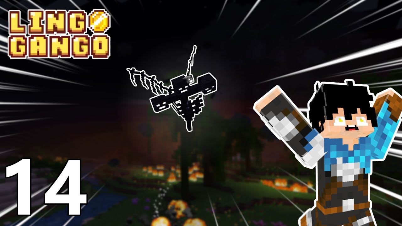 O NOVO WITHER ESTÁ MUITO DAORA!!! - Minecraft Linggango #14 (1.20.1)