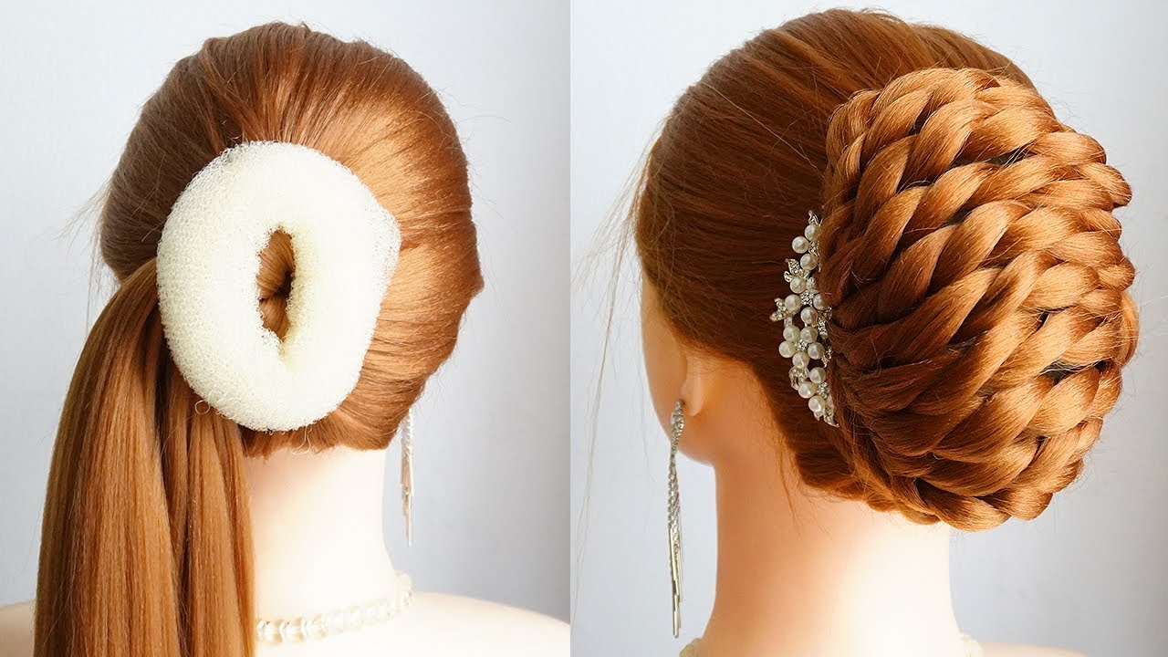 New French Bun Hairstyle For Party & Wedding