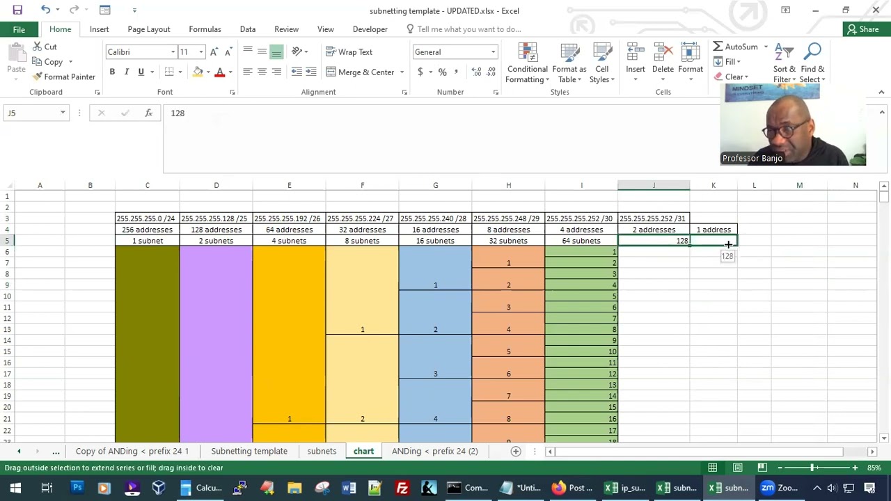 PART 3: Determine Host and Network Portion from IP Addresses