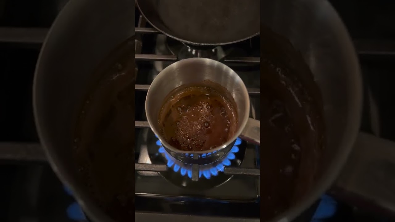 Making Greek coffee