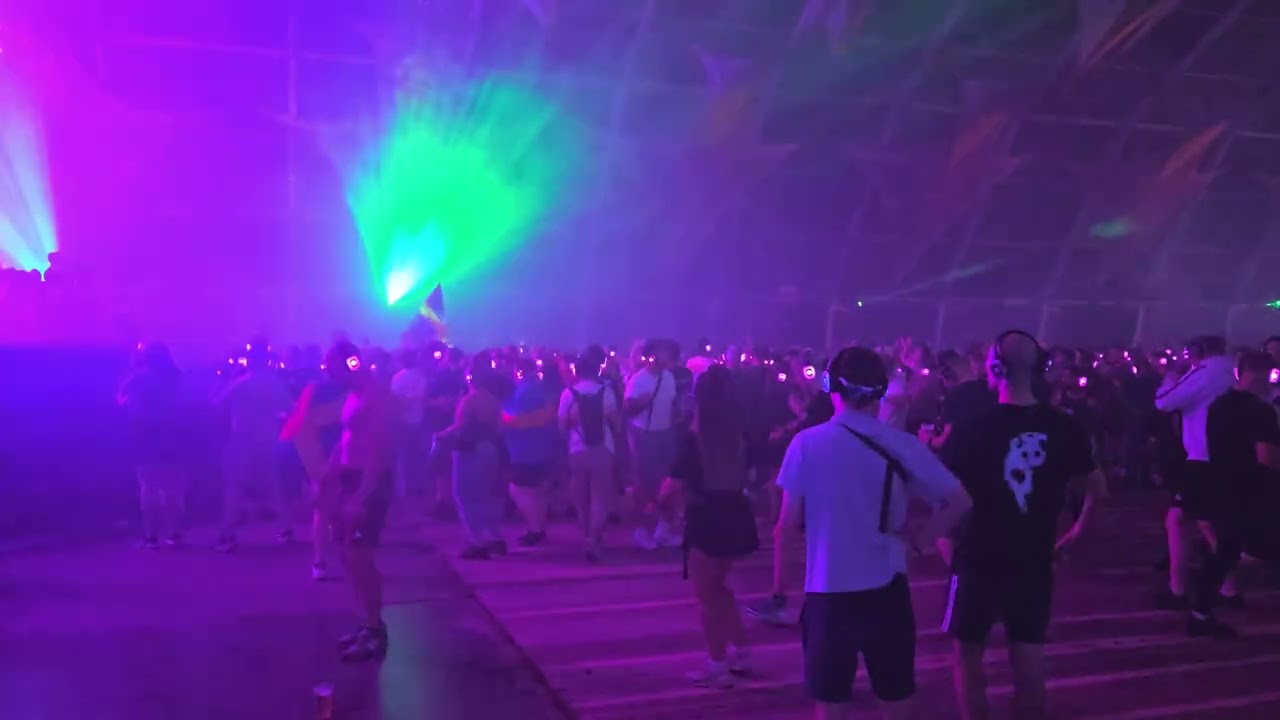 Magenta Stage Act of rage and Wasted penguinz silent disco Defqon.1 2025