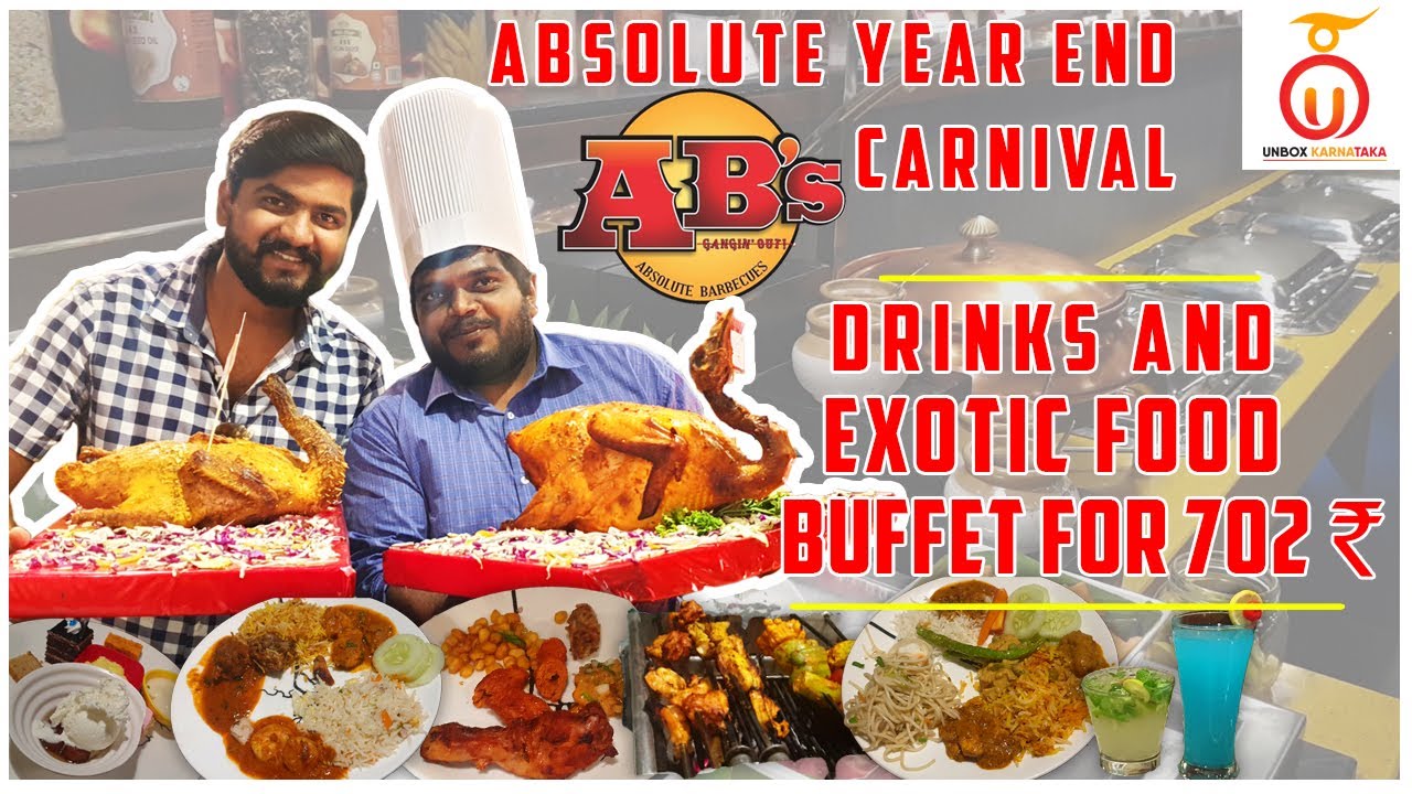 Absolute Barbeque | Unlimited Buffet for Rs 702 in Bengaluru | Kannada food review | Unbox Karnataka