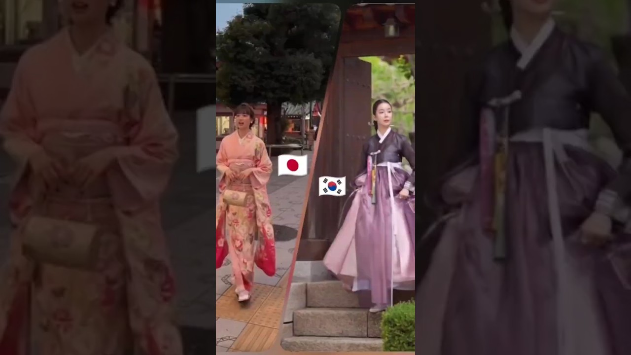Kimono Vs Hanbok ✨ Keanggunan Dua Budaya Asia Timur 👘🌸
