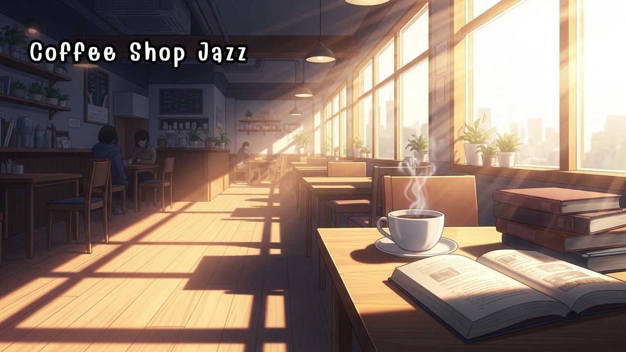 Coffee Shop Jazz Lofi ☕🎷  3 Hours Relaxing Cafe