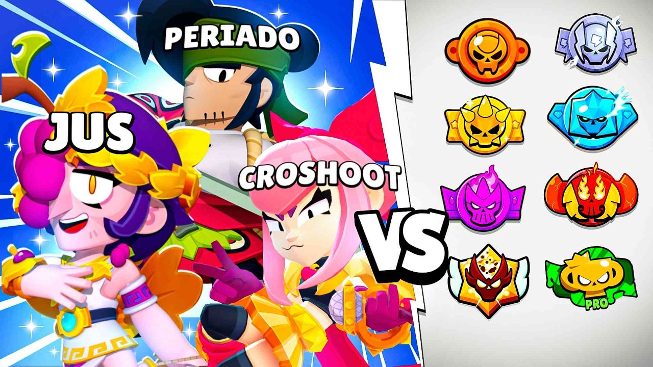 On AFFRONTE TOUS les RANGS de Brawl Stars en CLASSÉ (feat Croshoot & Jus)