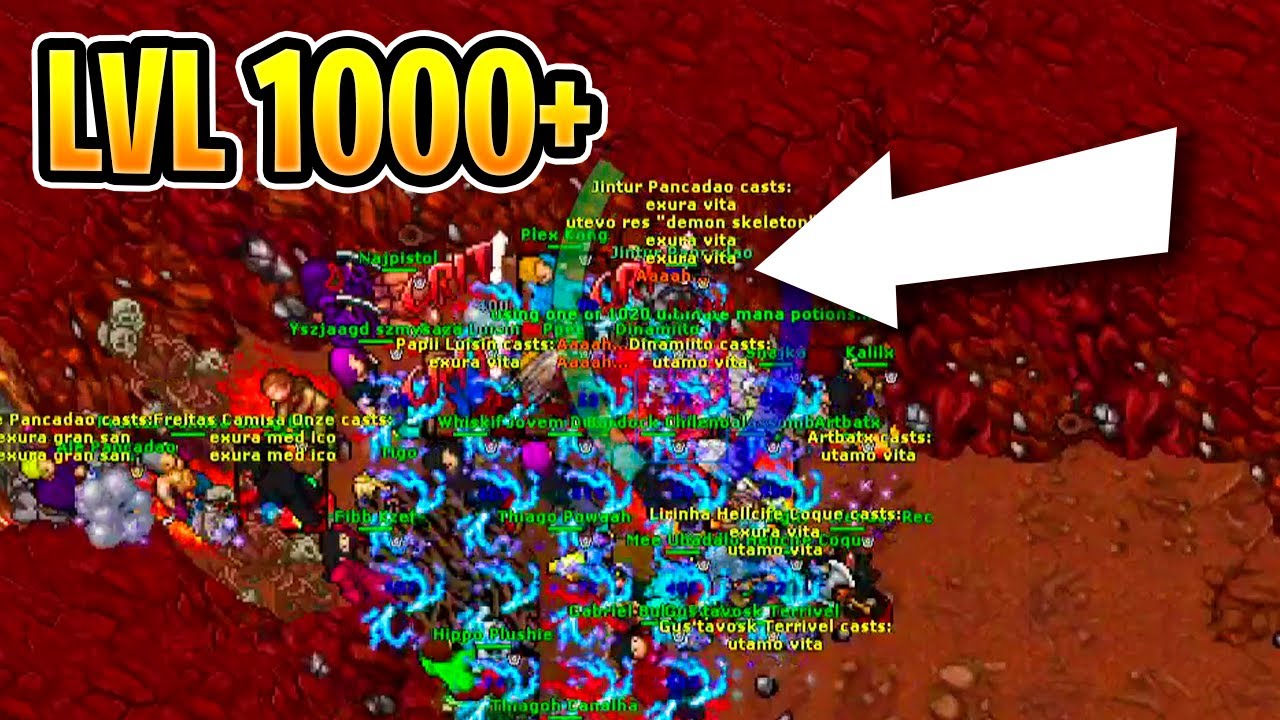 Jintur combado em Level 1000+  - Tibia #GameLab