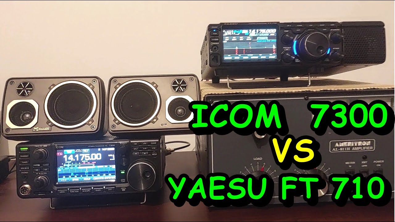 Yaesu FT 710 Aess versus Icom 7300 using same external speaker & Antenna
