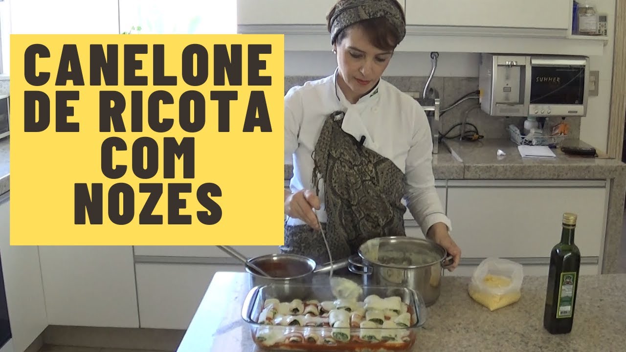 Canelone de Ricota com Nozes