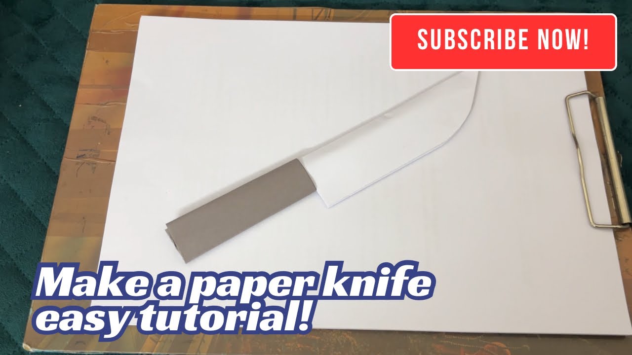 Make a paper knife in few minutes! Easy steps #viralvideo 