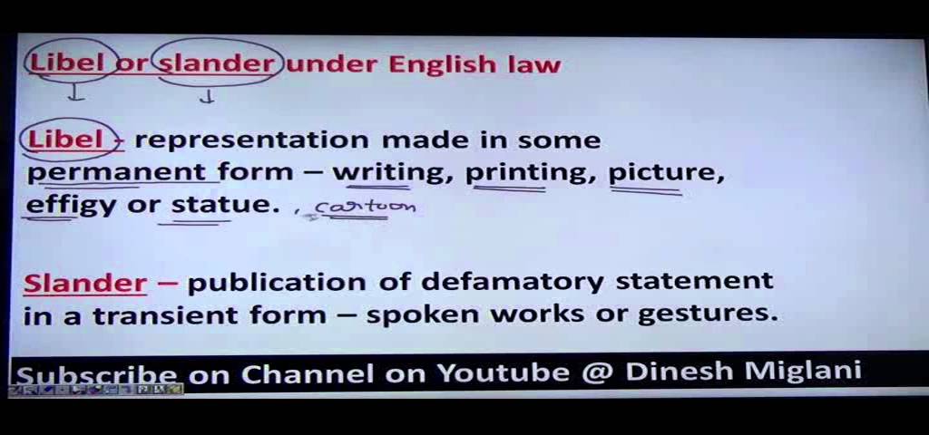 Defamation:Law of Torts by Dr. Deepak Miglani