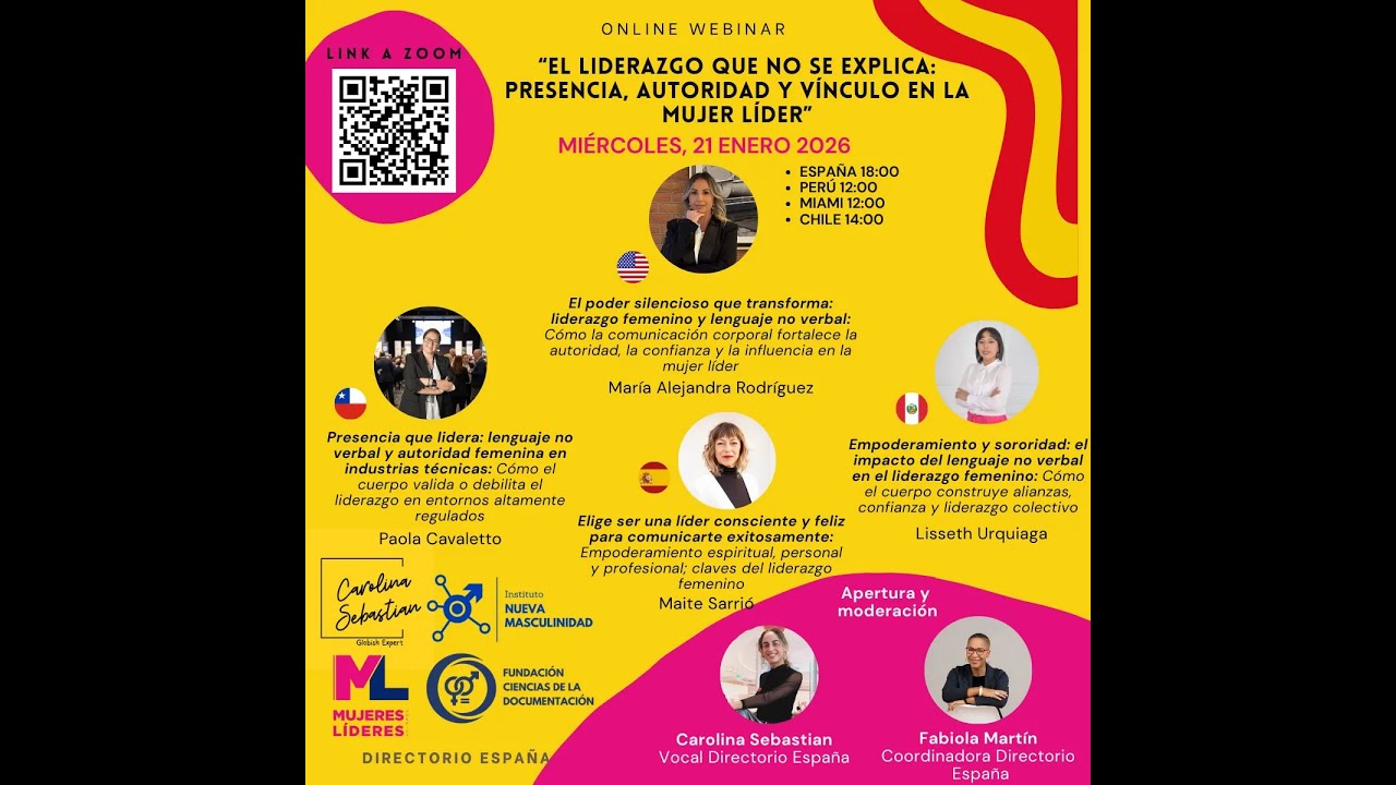 Webinar - El liderazgo que no se explica: Presencia, Autoridad y Vínculo en la Mujer Líder