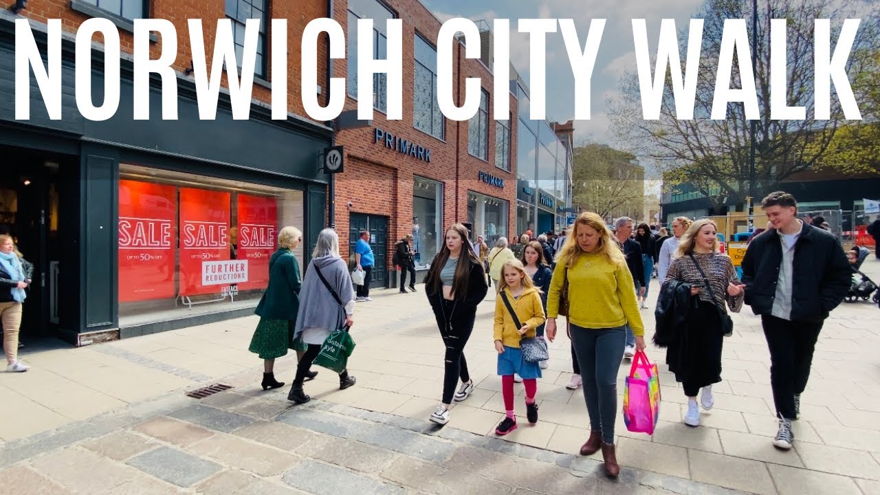 Norwich Norfolk | Norwich City afternoon Walk on a very Busy Saturday (April 29, 2023)