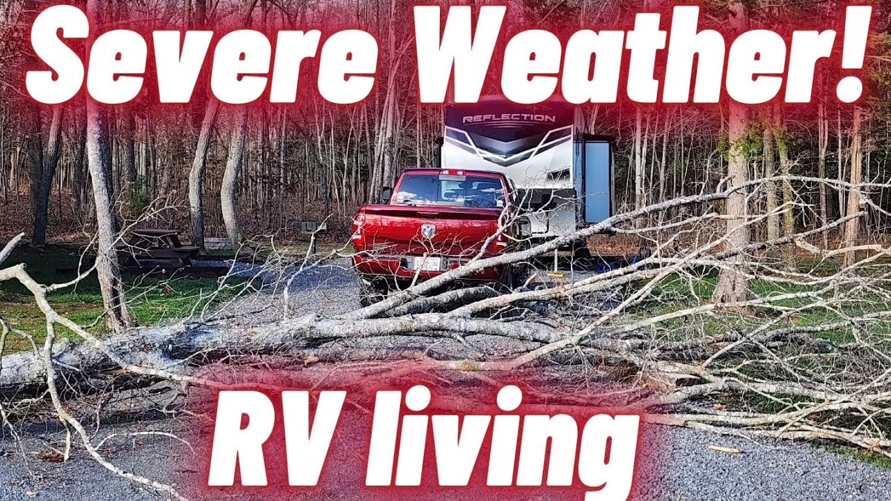 TOO CLOSE!! Dodging severe weather while living in RV can be stressful!!