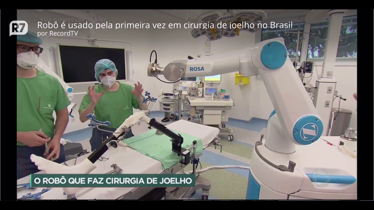 Robô é usado pela primeira vez em cirurgia de joelho no Brasil