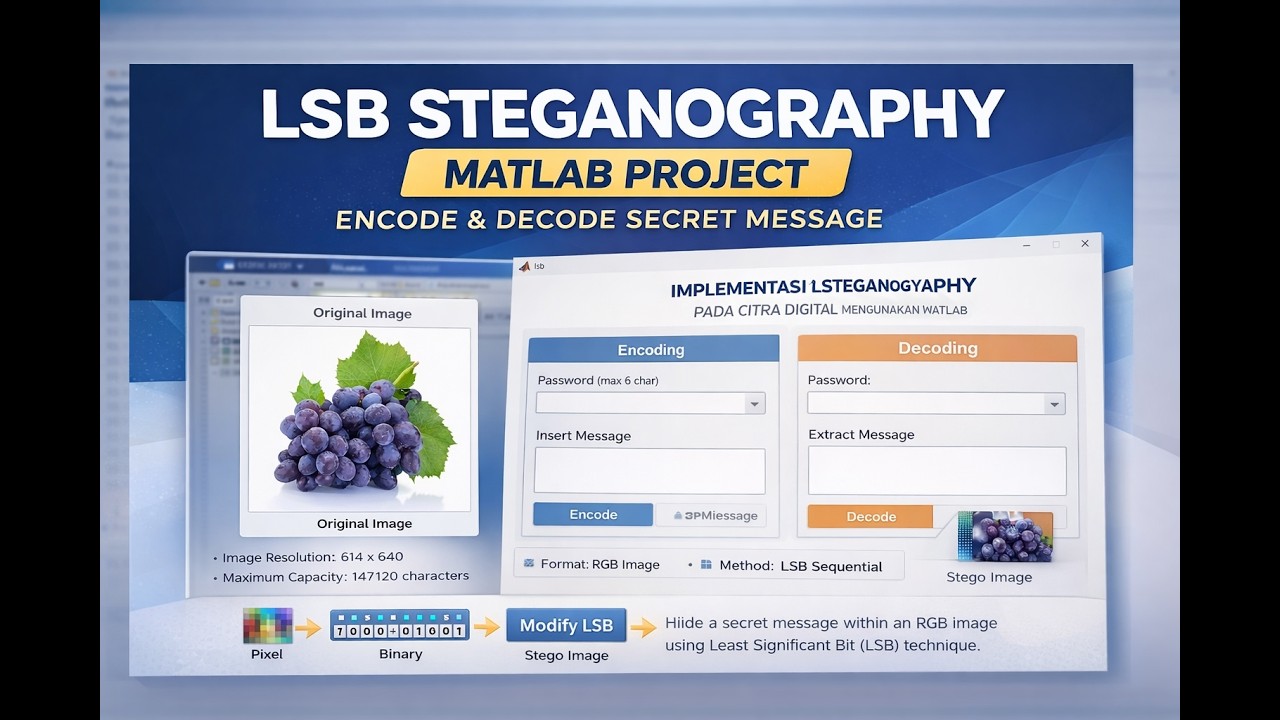 #10 LSB STEGANOGRAPHY MATLAB (EPS 3)