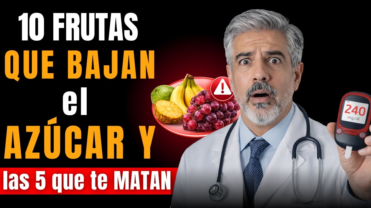 ¡10 FRUTAS que CHUPAN el AZÚCAR RÁPIDO! | Para DIABÉTICOS + las 5 PEORES Que DISPARAN Tu Glucosa