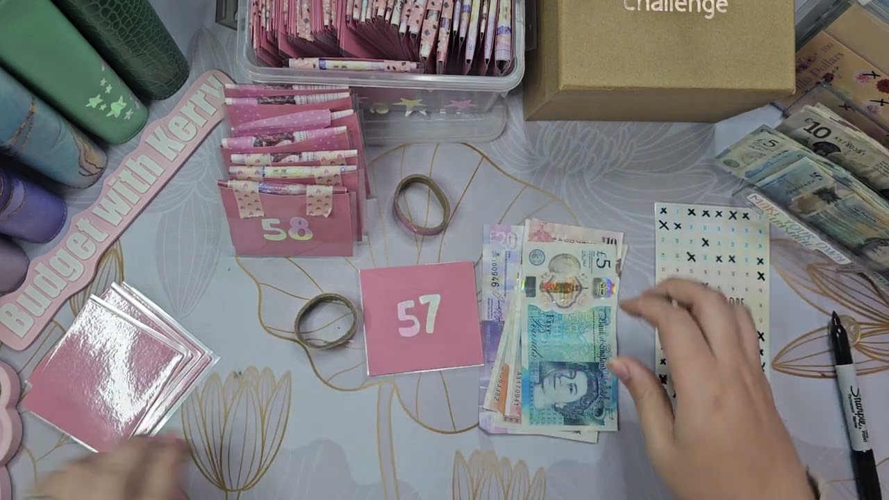 Cash stuffing £674 into my 100 envelope challenge | savings, sinking funds & budget UK