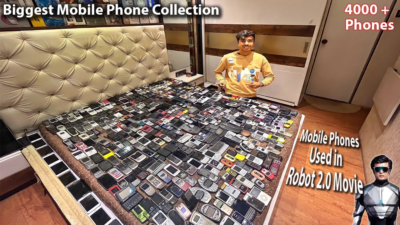 Largest Mobile Phone Collection 4000+ Phones | Phones used in Robot 2.0 Movie 😍