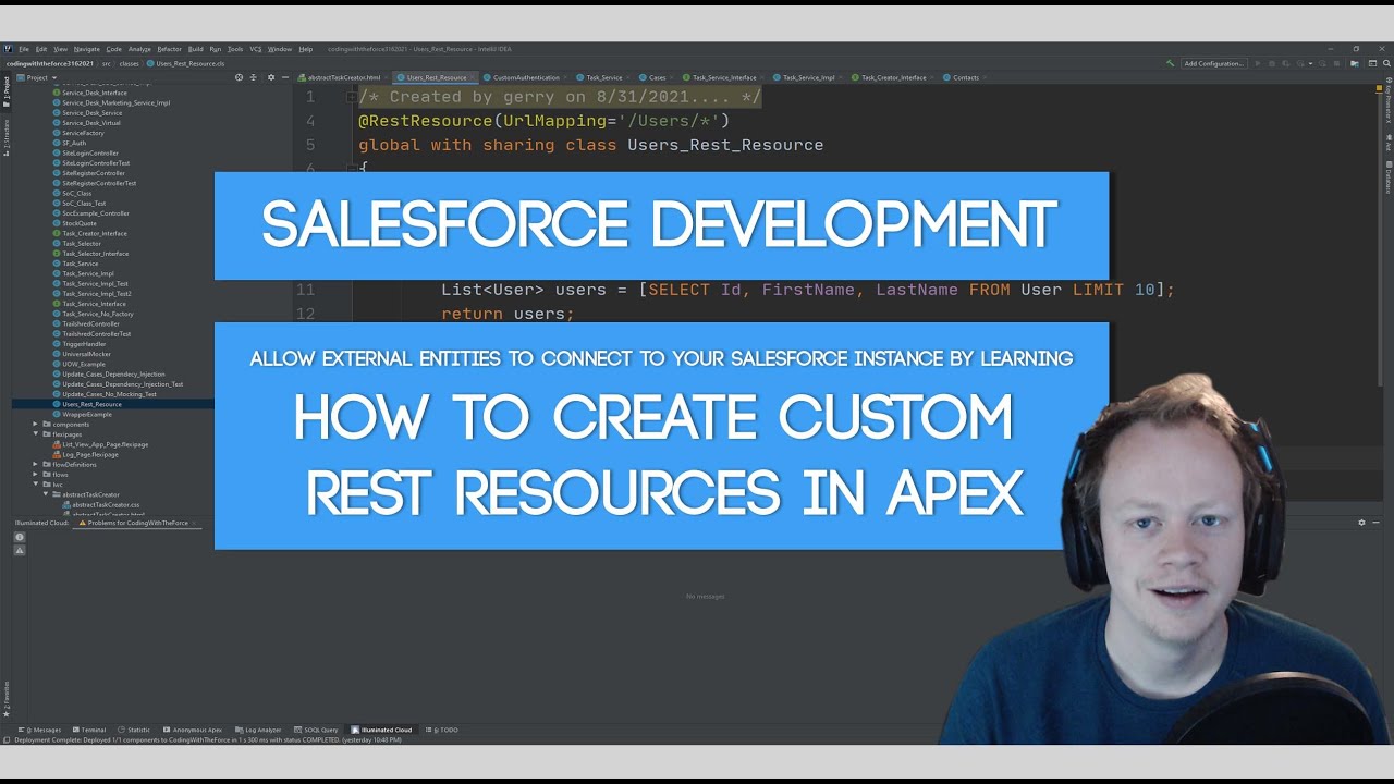 Salesforce Developer Tutorial - How to create a custom REST Resource in Apex