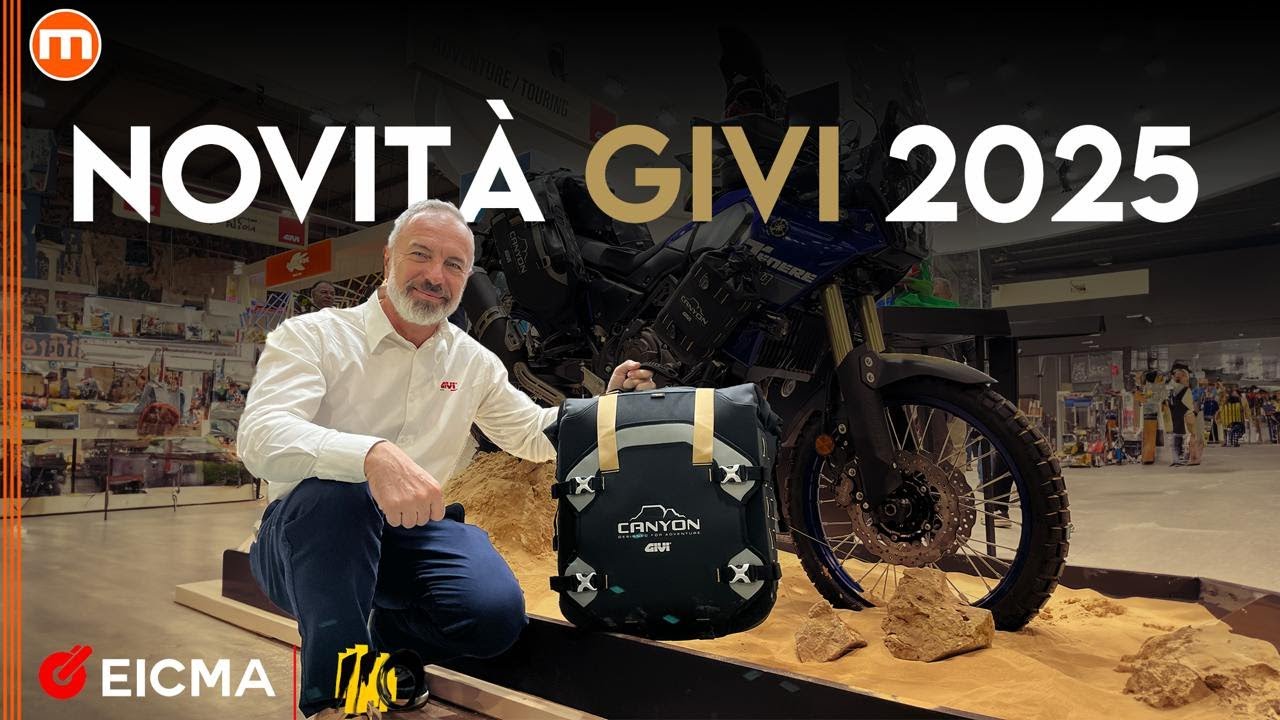 GIVI | Il video unboxing delle novità 2025 Alpina, Canyon e V49 Air a EICMA 2024