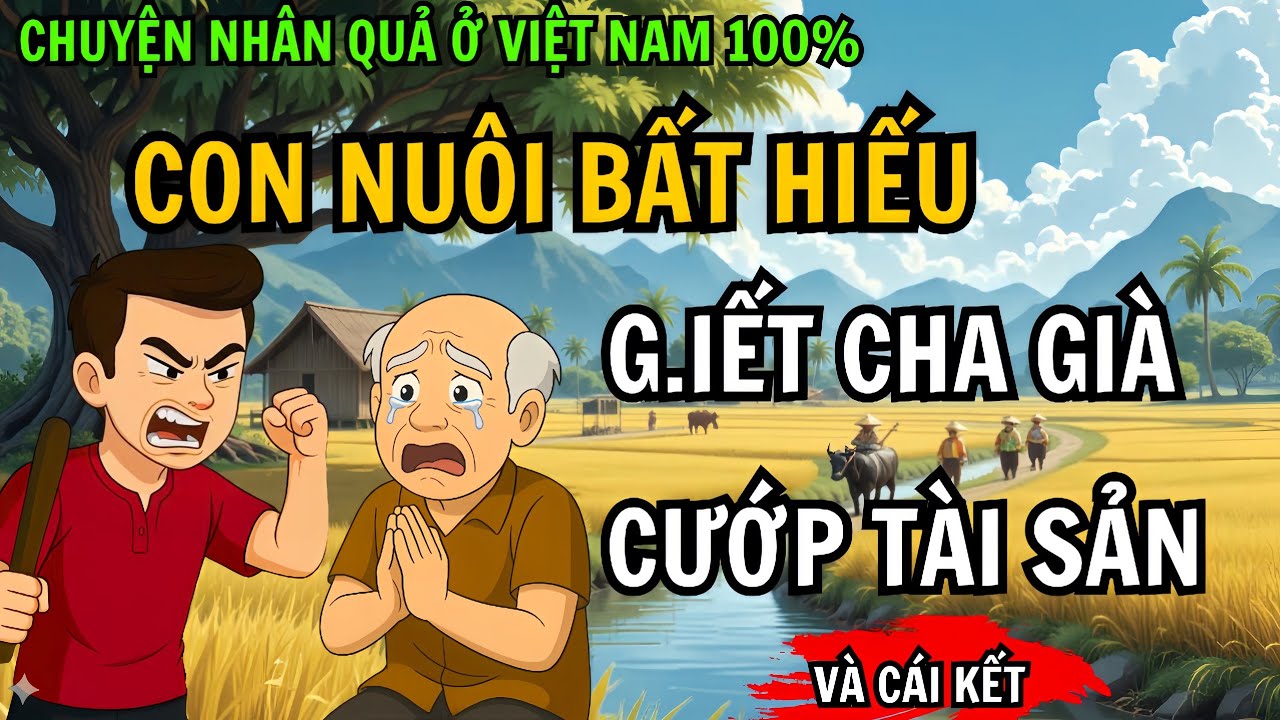 Chuyện Nhân Quả 100% Con Nuôi Bất Hiếu, S.át Hại Cha Già Để Cướp Tài Sản, Quả Báo Kinh Hoàng!