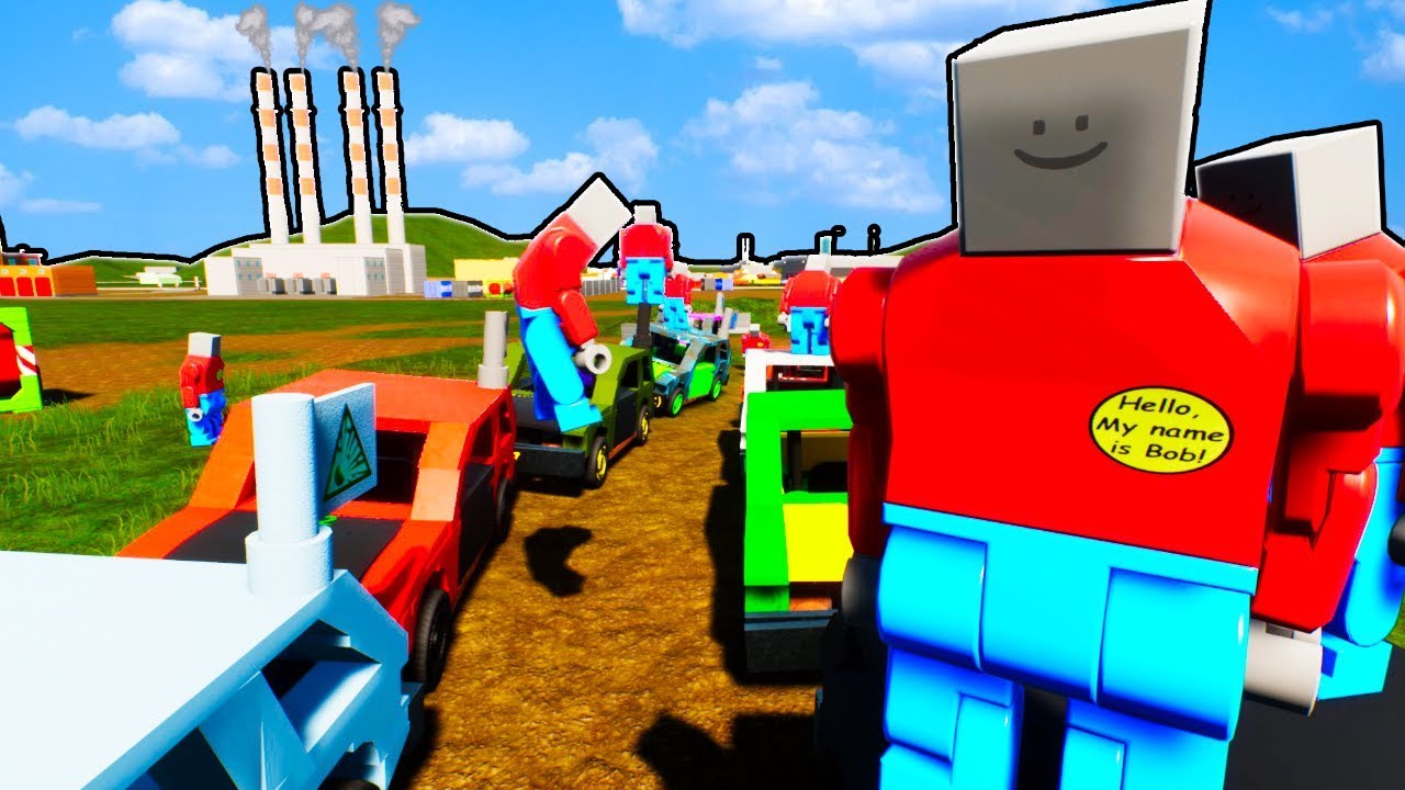 Best Friends Have the BIGGEST Lego Demolition Derby Ever in Brick Rigs