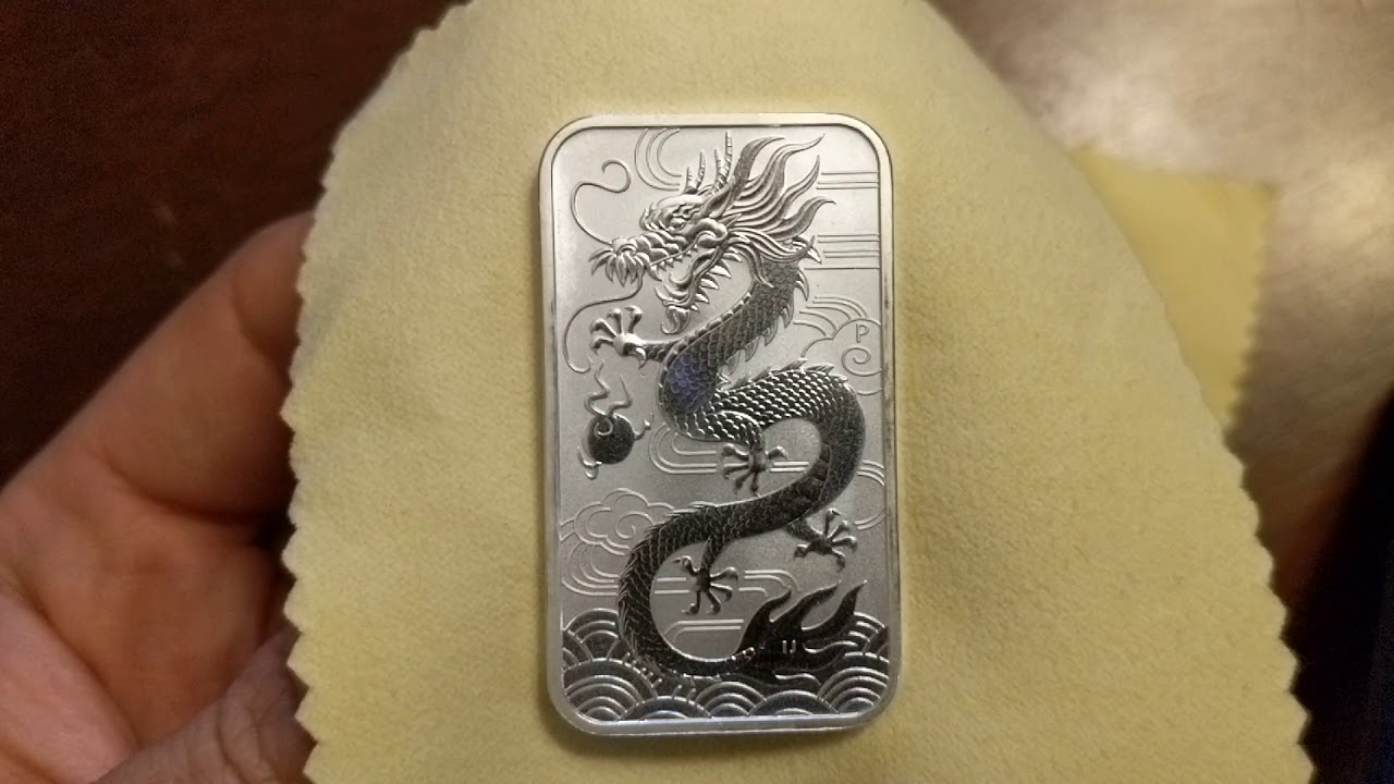 2018 and 2019 Perth Mint Dragon Bar/Coins