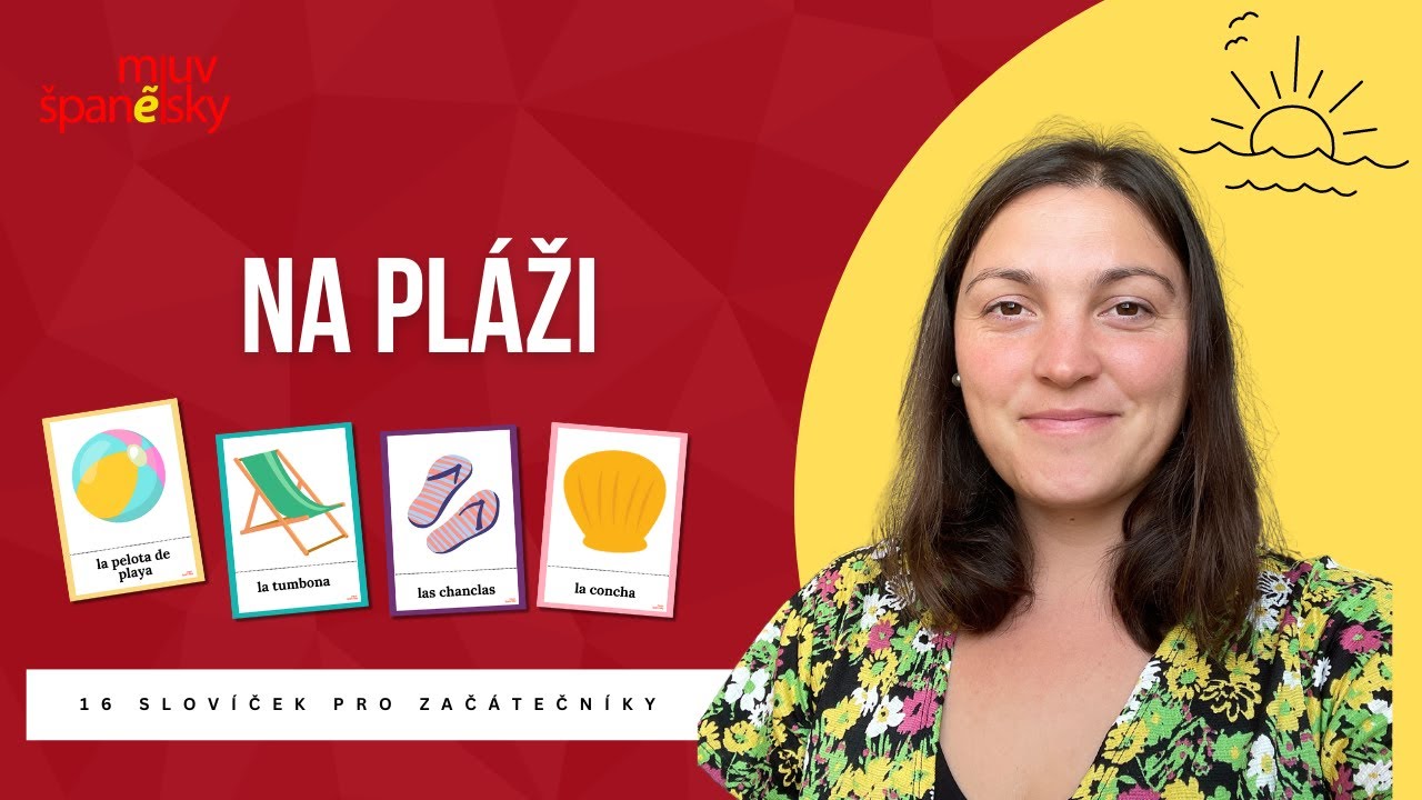 Na pláží (16 slovíček ve španělštině)