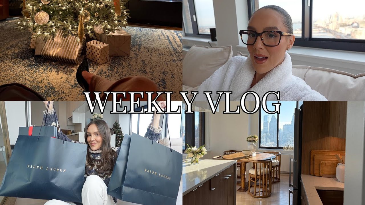 weekly vlog: last vlog of 2025!!! christmas shopping, holiday parties, a mukbang & home updates!