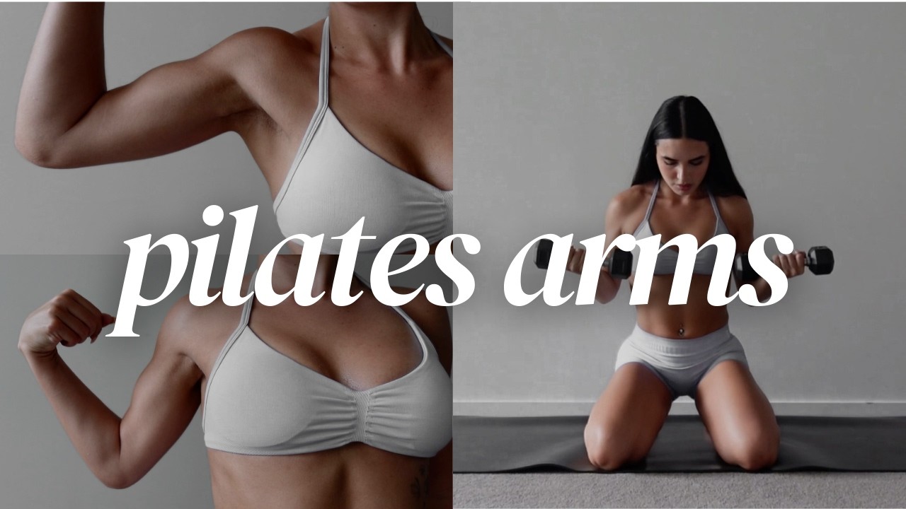 20 Minute Pilates Arm Circuit with Dumbbells | Gabriella Rudie Mae