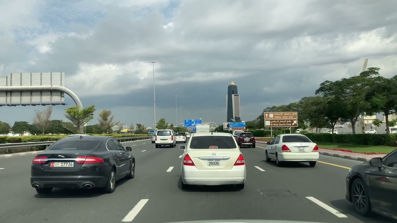 Sheikh Mohammed Bin Zayed Road to Dubai Airport Terminal 2 🚗 4K Drive | Beautiful UAE Tour