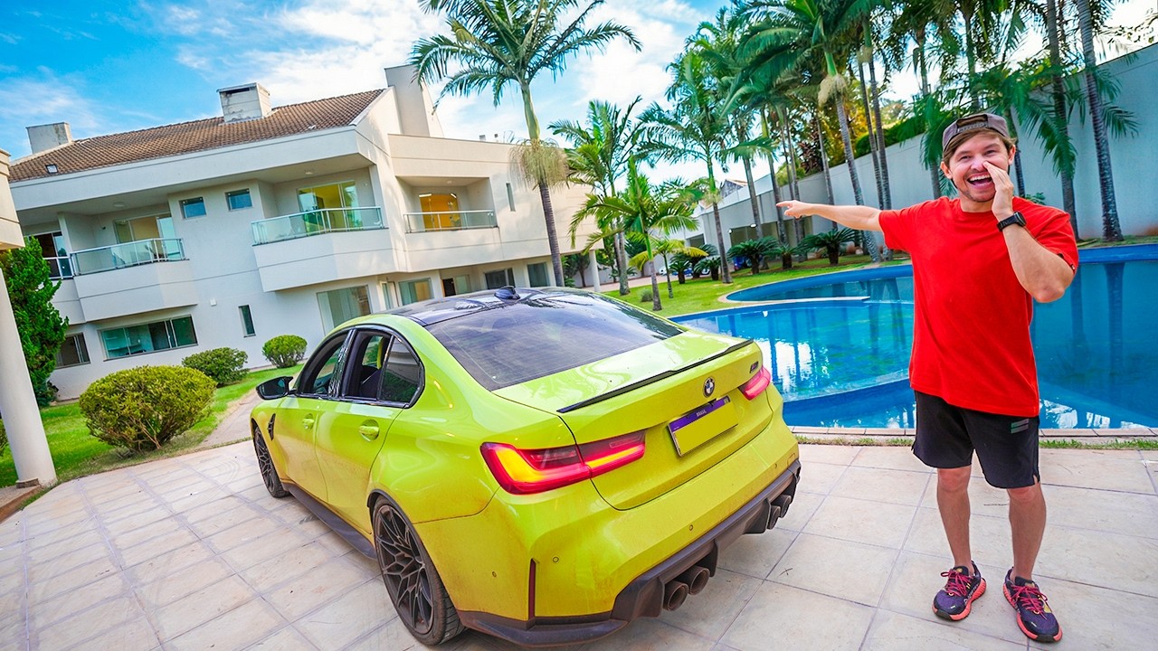 JÁ LEVEI MINHA BMW M3 PRA NOSSA NOVA CASA