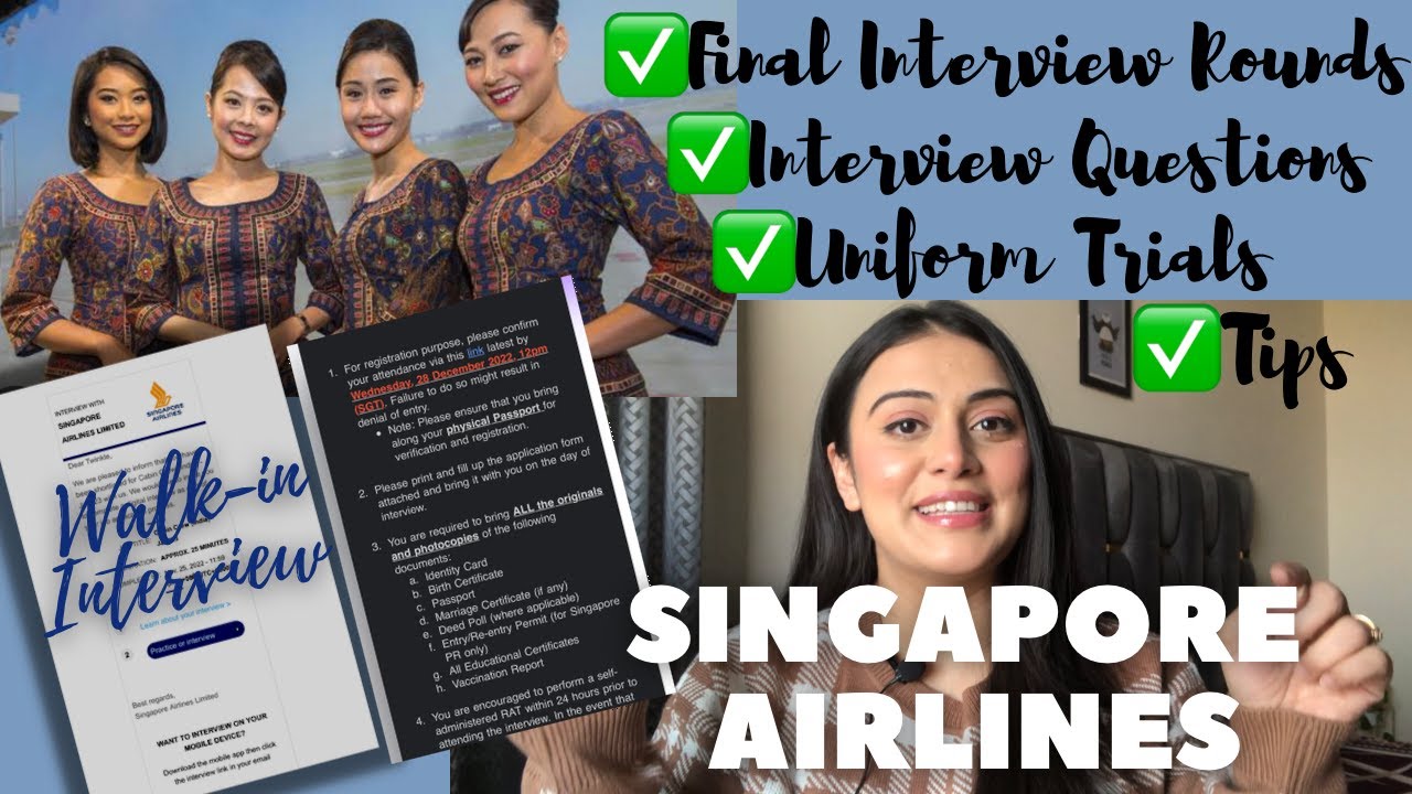 Singapore Airlines Cabin Crew Interview Process In India |Interview Questions &Rounds Explained|