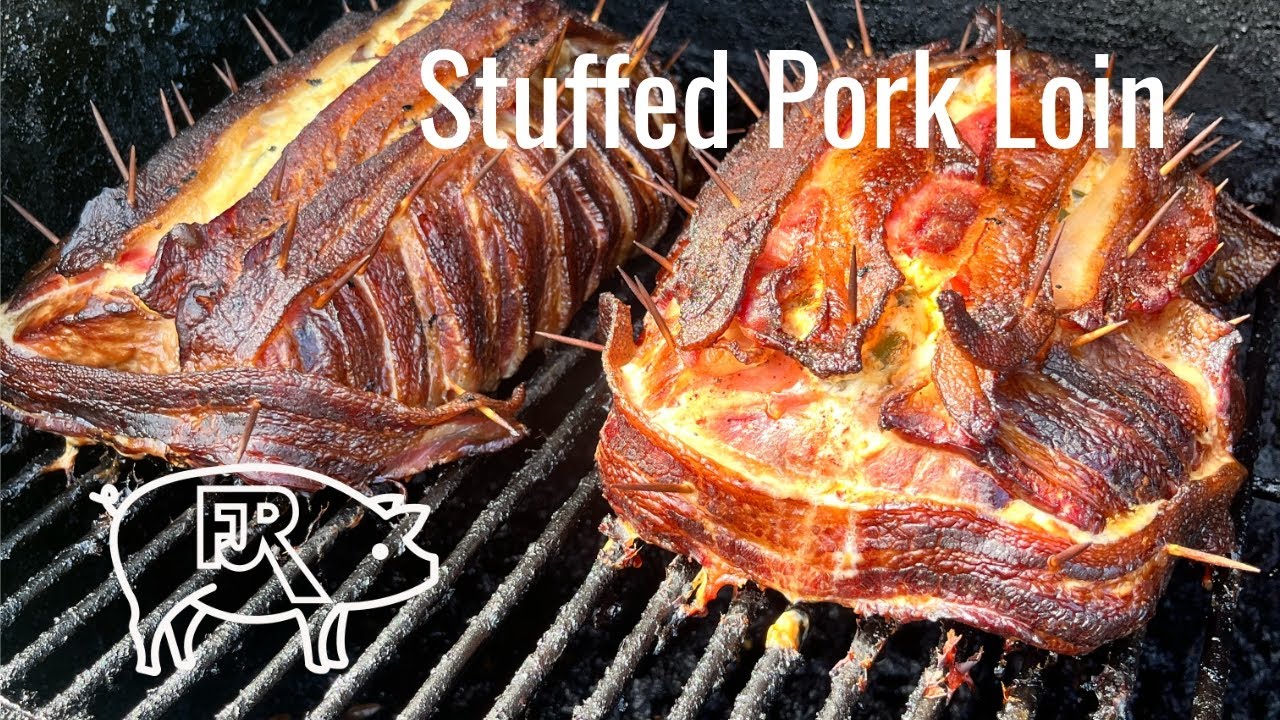 Bacon Wrapped Stuffed Pork Loin