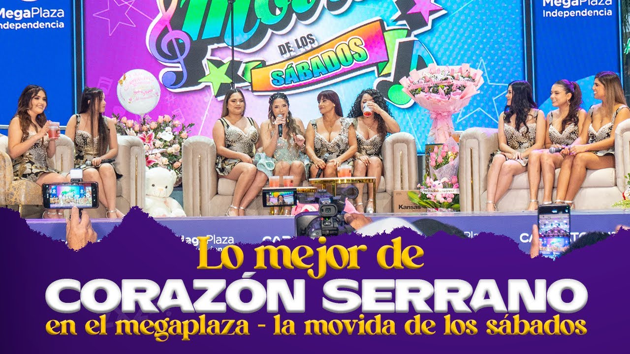 Corazón Serrano en megaplaza en el programa de La  Movida de los Sábados