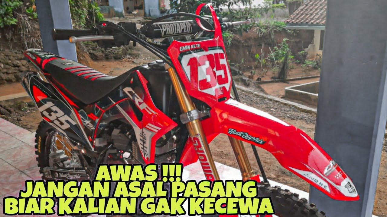 TONTON DULU SEBELUM MAU PASANG PAPAN NOMER SAMA SEPAKBOR CRF450R