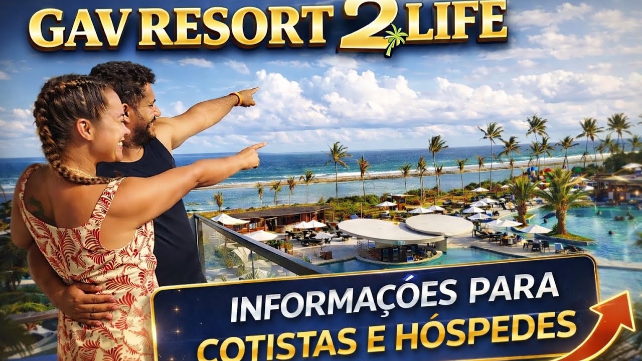 Gav resorts 2 Life Completo para Cotistas e Hóspedes- Muro Alto Porto de Galinhas #portodegalinhas 