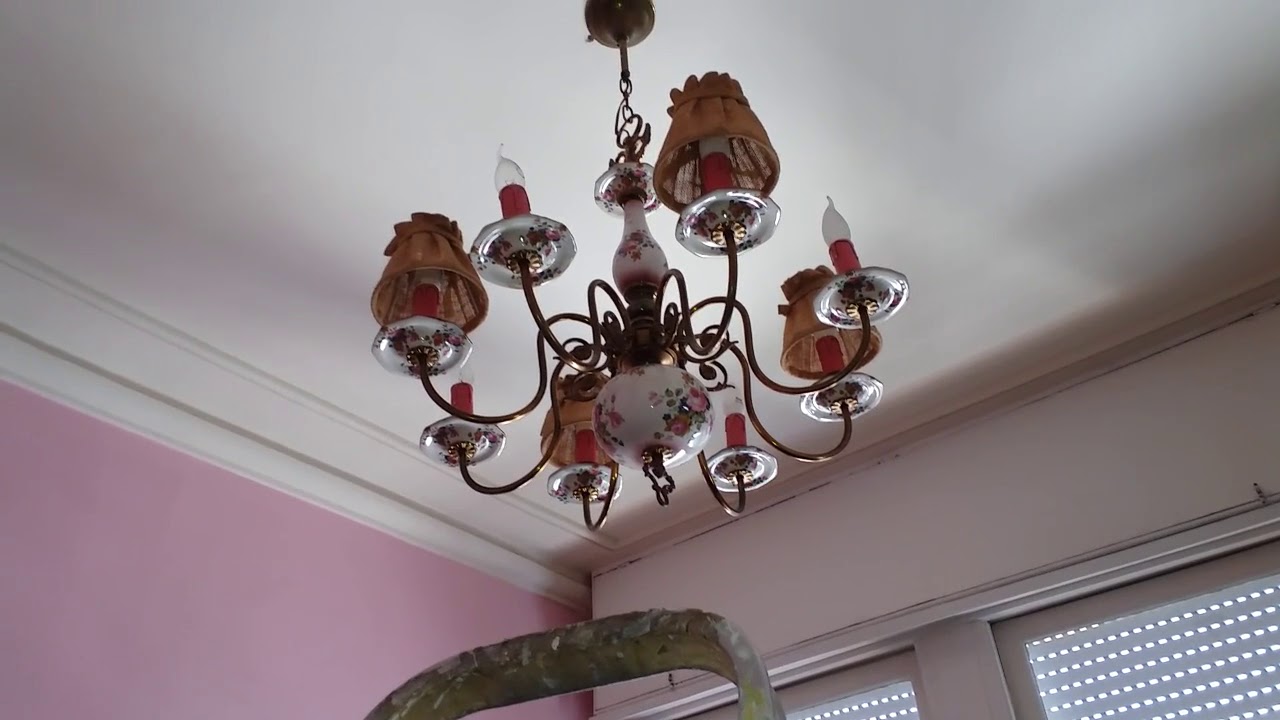 Desinstalando lustres antigos