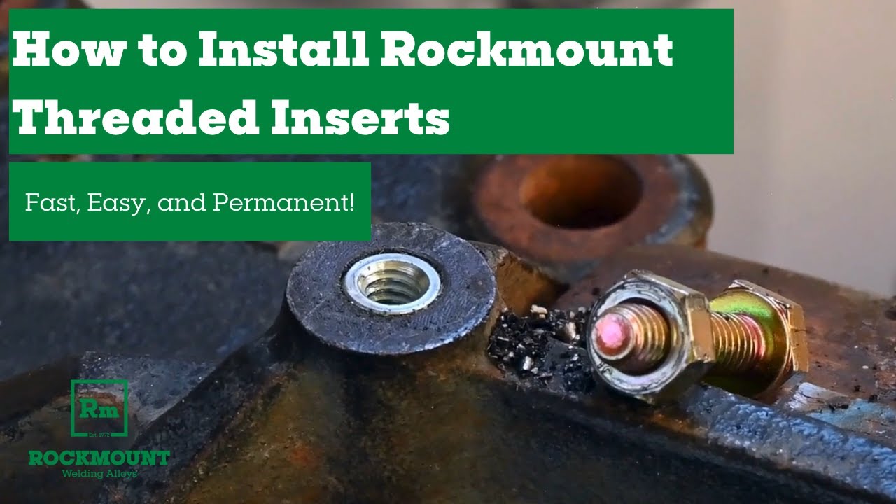 Как установить резьбовые вставки Rockmount &mdash; быстро, легко и надежно!