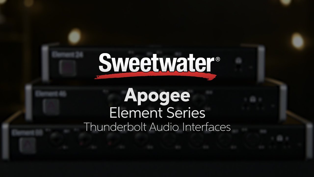 Apogee Element Audio Interface Series Overview