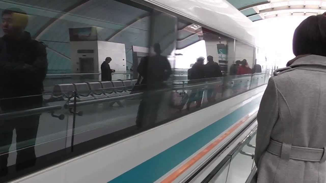 Awesome Maglev Train - Shanghai Pudong Airport - Longyang Road Station, China