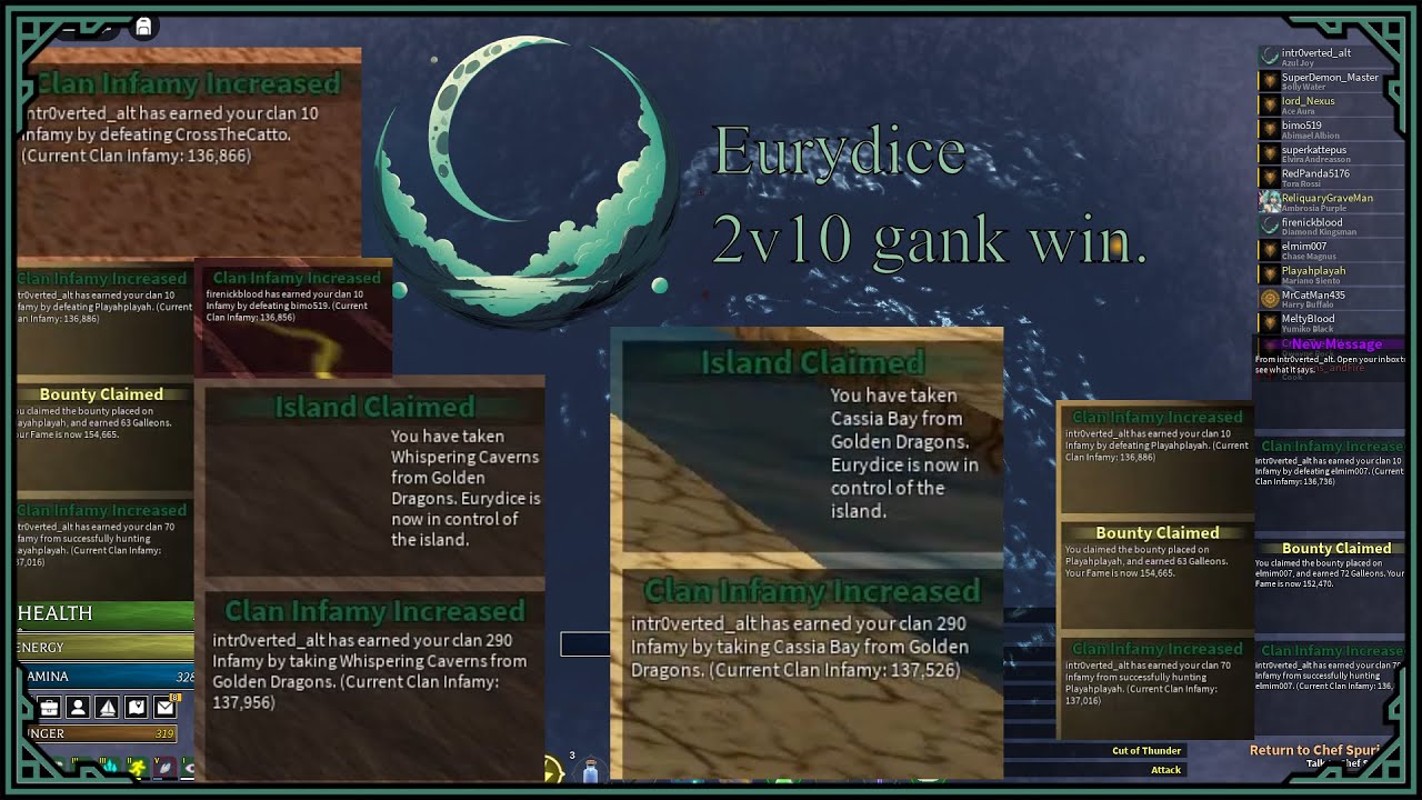 This #9 LB clan couldn't handle a 2v10 | Golden dragons vs Eurydice Arcane Odyssey Clan War
