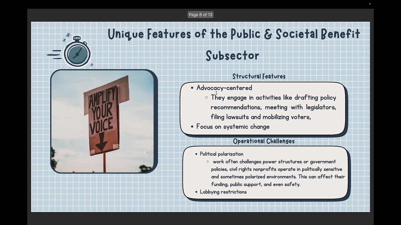 Group 3 Subsector Presentation- Public/Societal Benefit