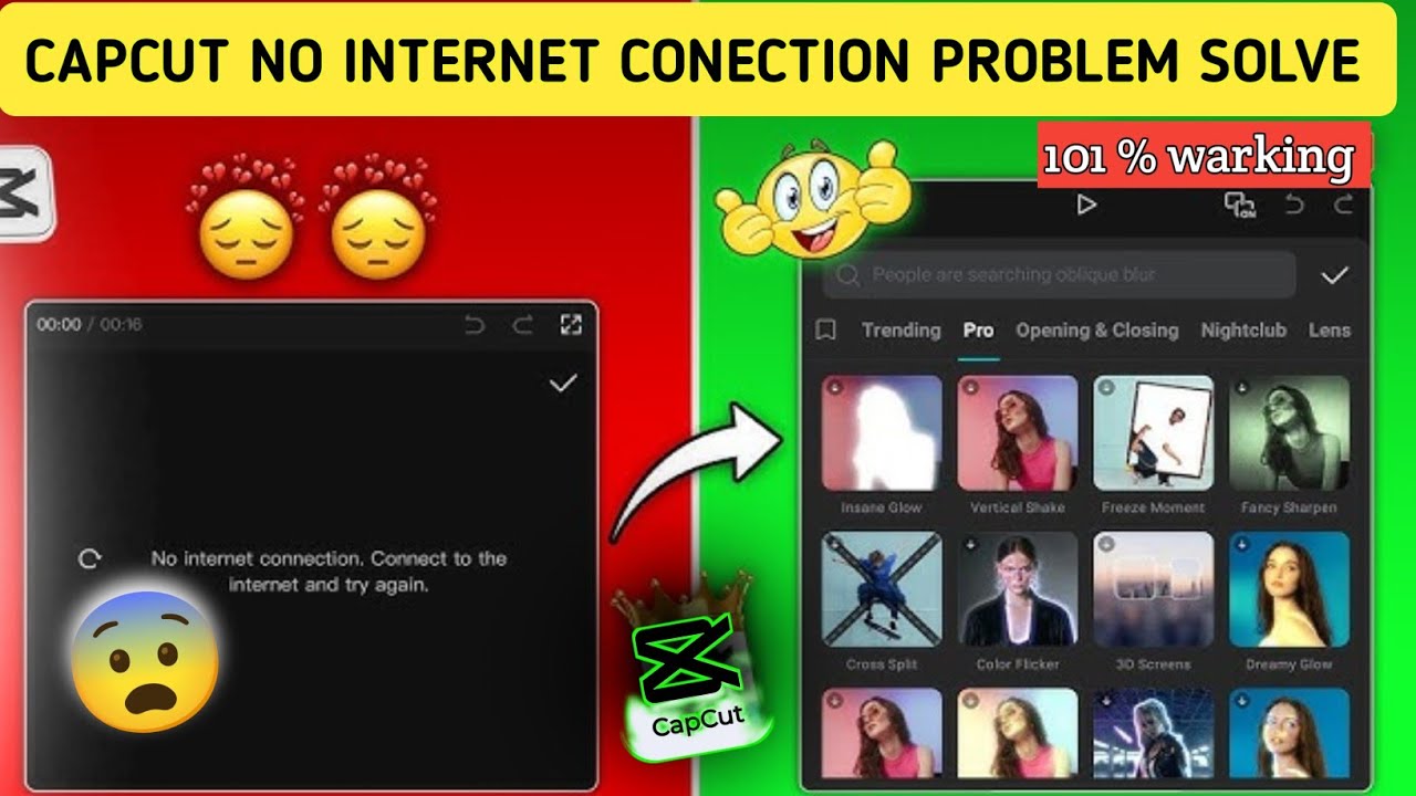 Capcut No Internet Connection Problem Solve | CapCut Offline Fix | CapCut Network Error Solved 🔥