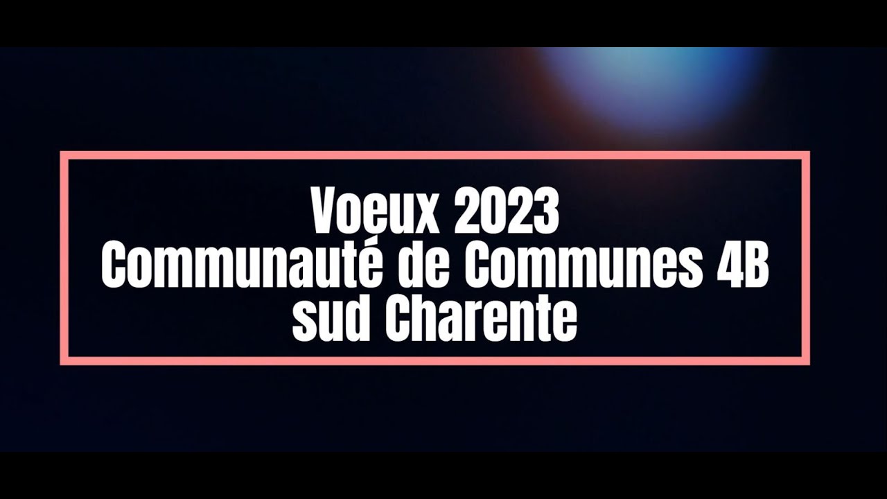 CDC 4B sud-Charente : vœux 2023