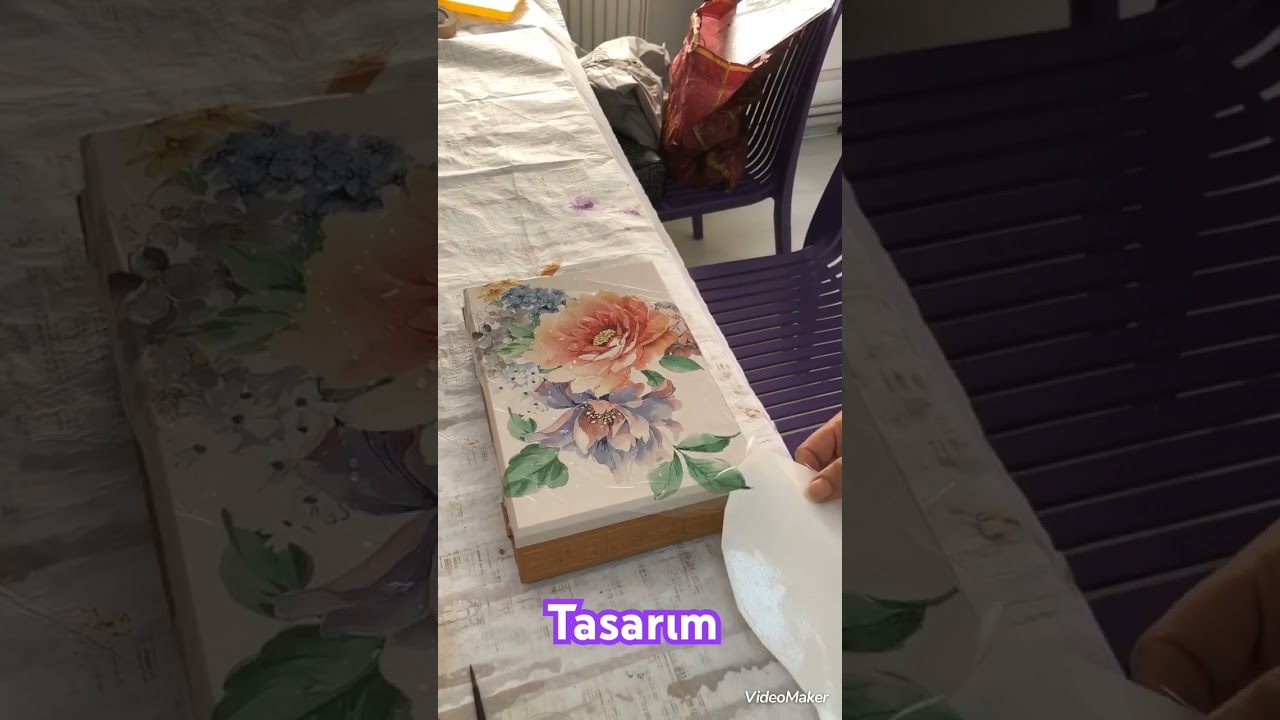 Ahşap boyama #tasarım #boyama #hobi #ahşapboyama #flowers #colors #ahşapboyama #dekorasyon #oil #art