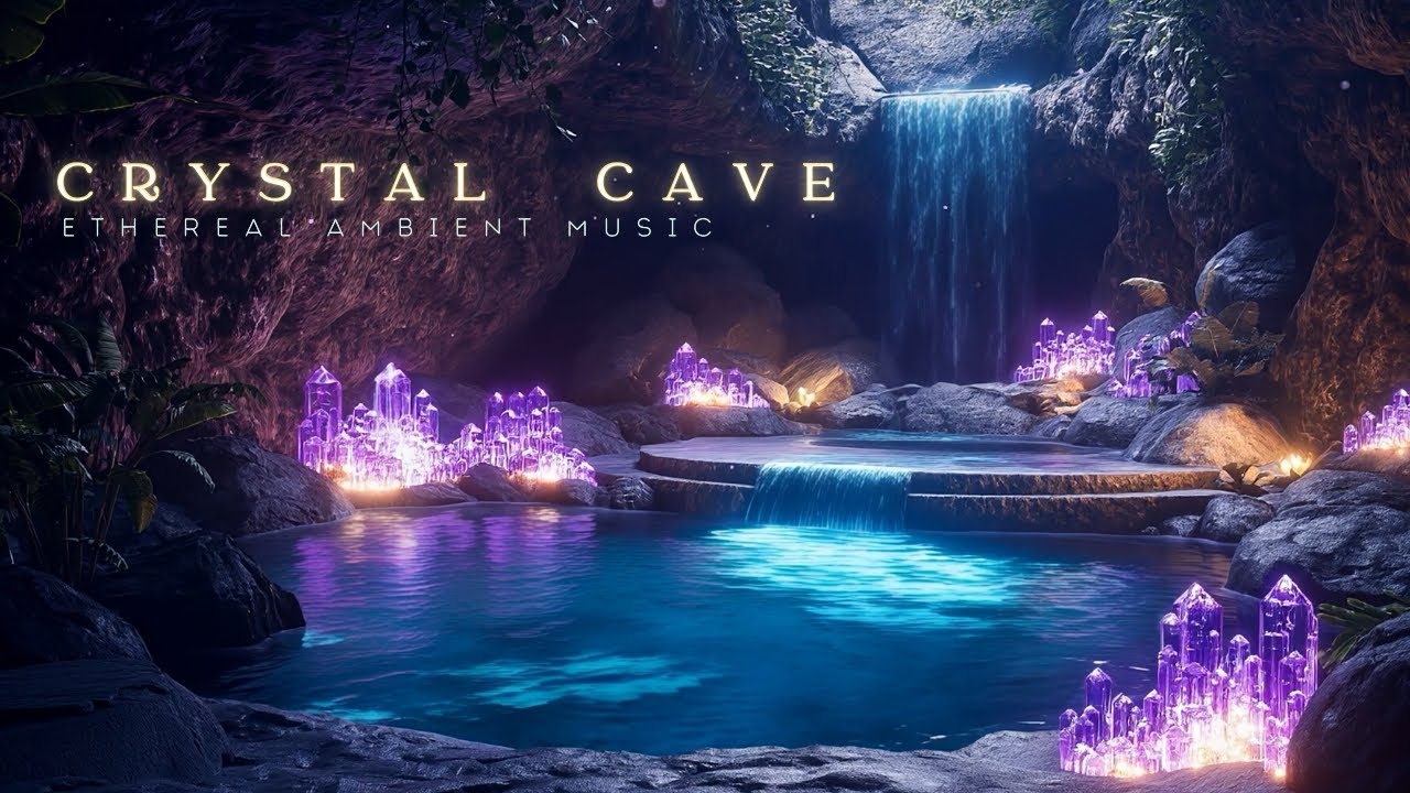 Amethyst Crystal Cave | Healing Fantasy Ambient Music for Relaxation-Meditation-Sleep
