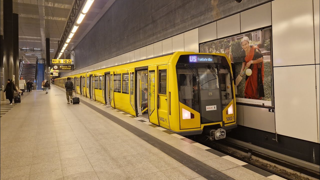 Mitfahrt in der U5 von Hauptbahnhof bis Frankfurter Allee im H95 5002-1