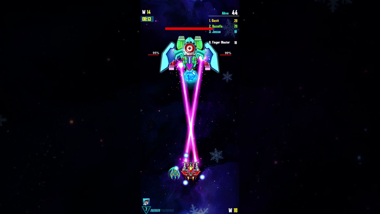 1 vs 100 Survival M (win) - Galaxy Attack Alien Shooter