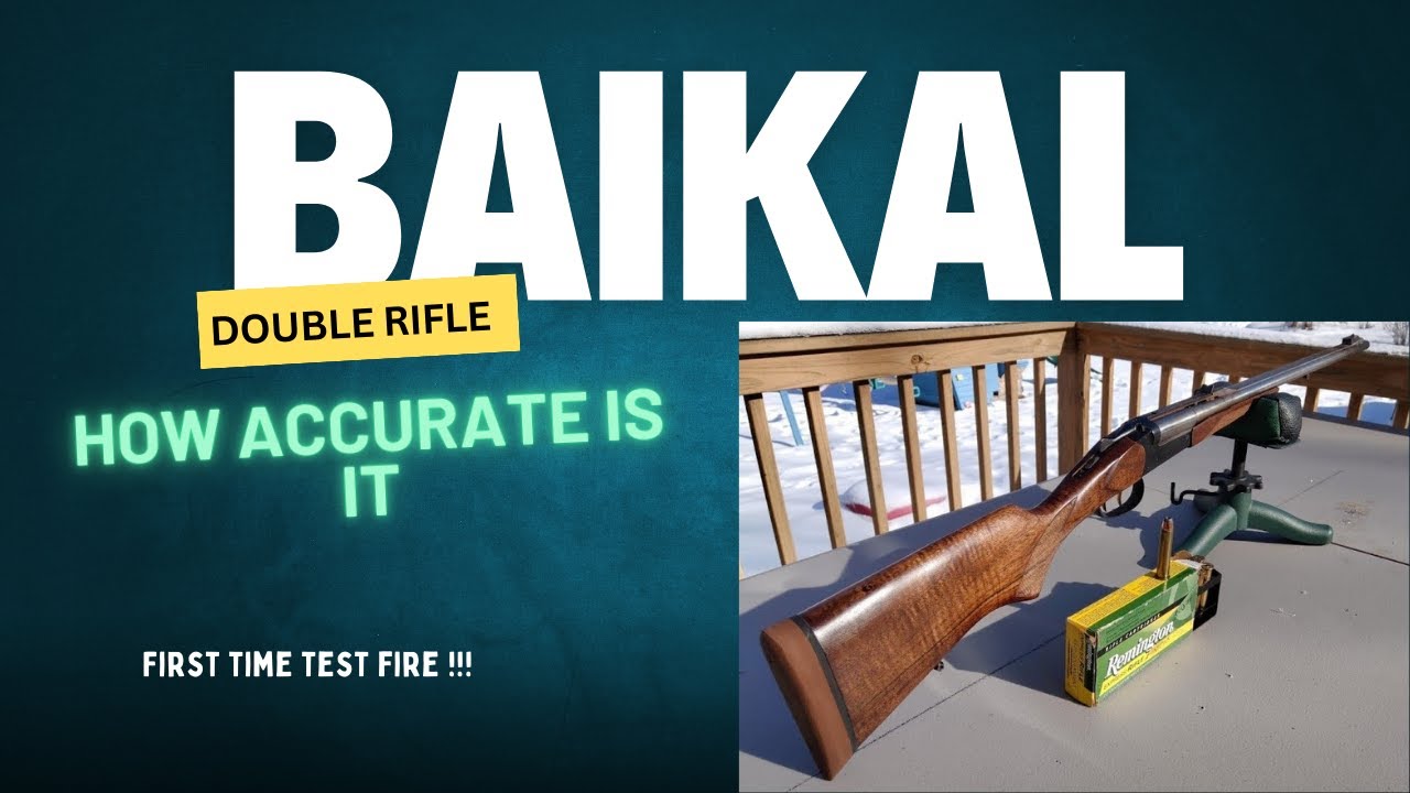 Испытательные стрельбы двуствольного карабина Baikal MP-221 45-70.